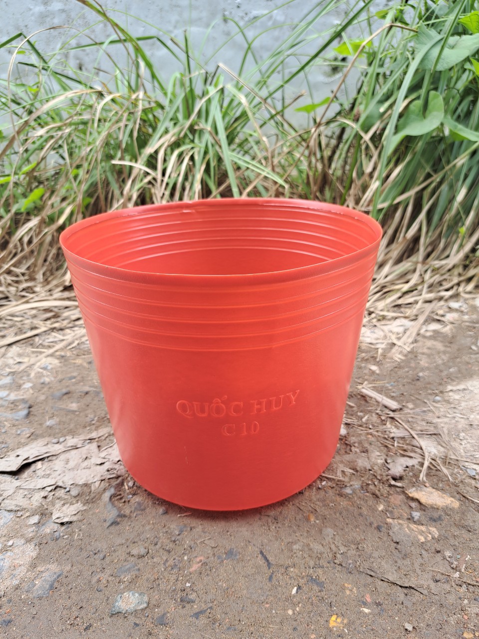Chậu nhựa mềm dẻo C10 đỏ
